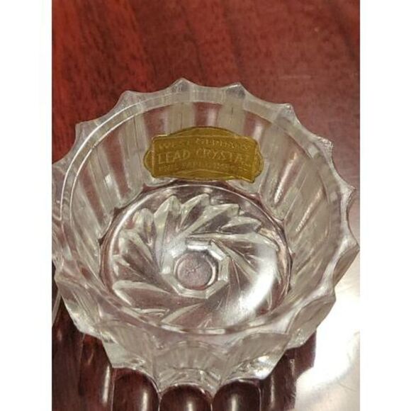 Phil Papel Imports Crystal Glass Small Trinket Gift Box Made in Germany Vintage - Picture 3 of 11
